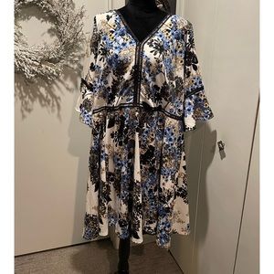 Plus size floral dress
